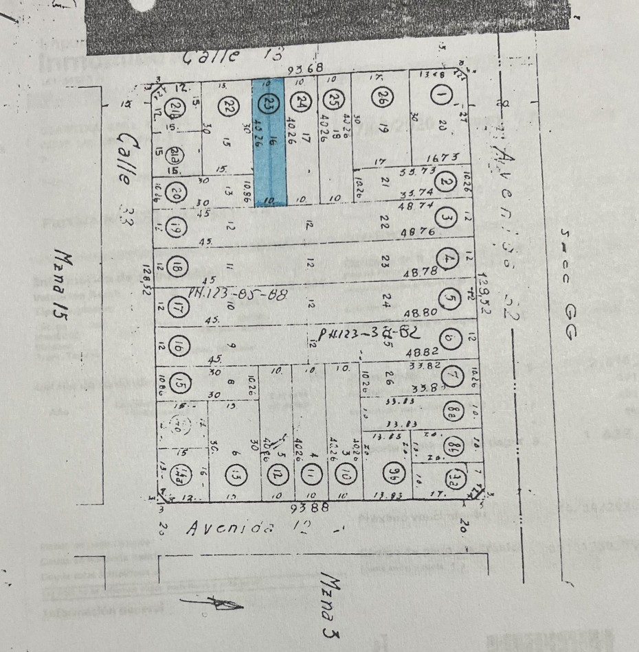 Lote Calle 13 e/ 32 y 33 - L3