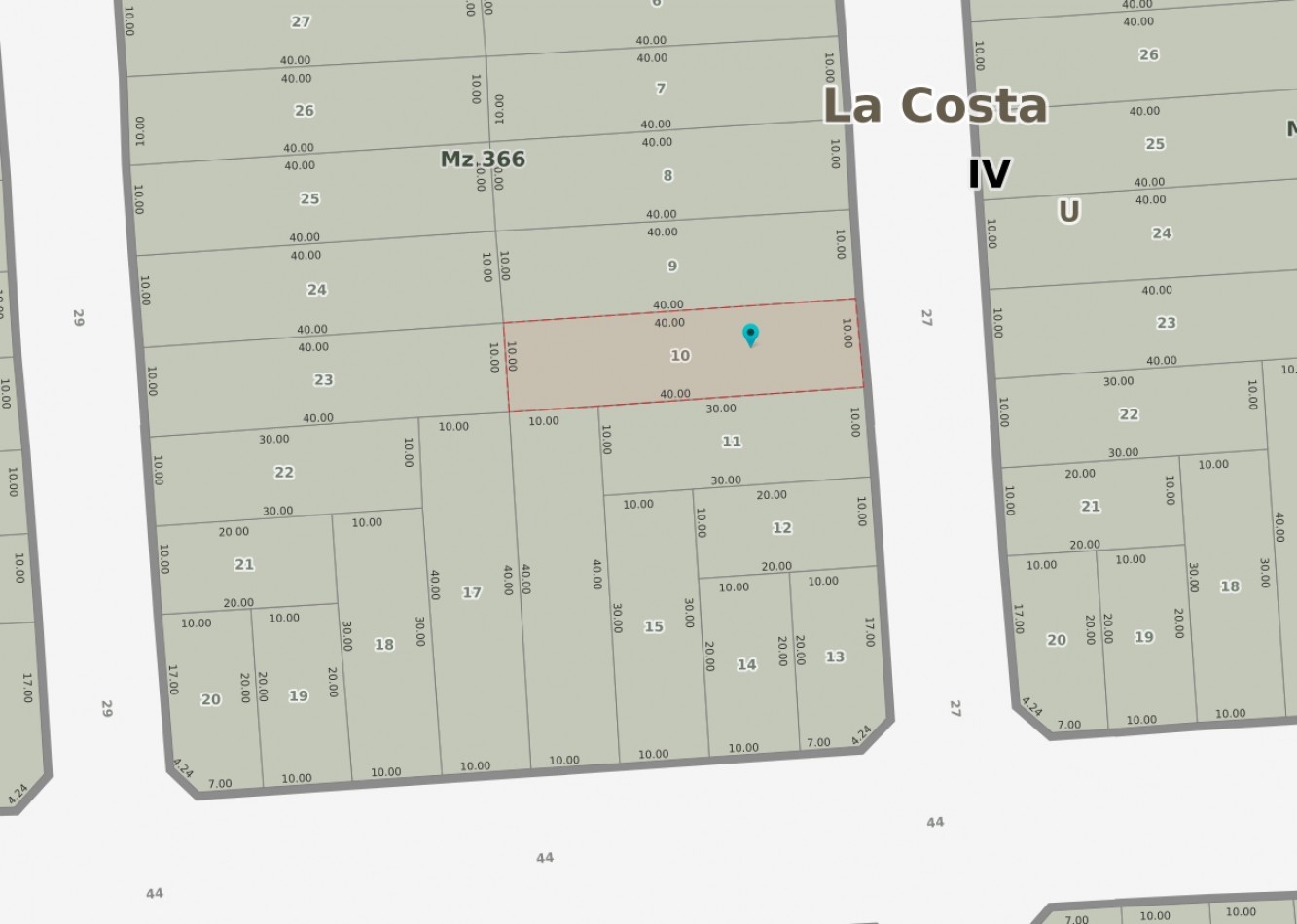 L20 - Lote Calle 27 e/ 42 y 44 - Las Toninas