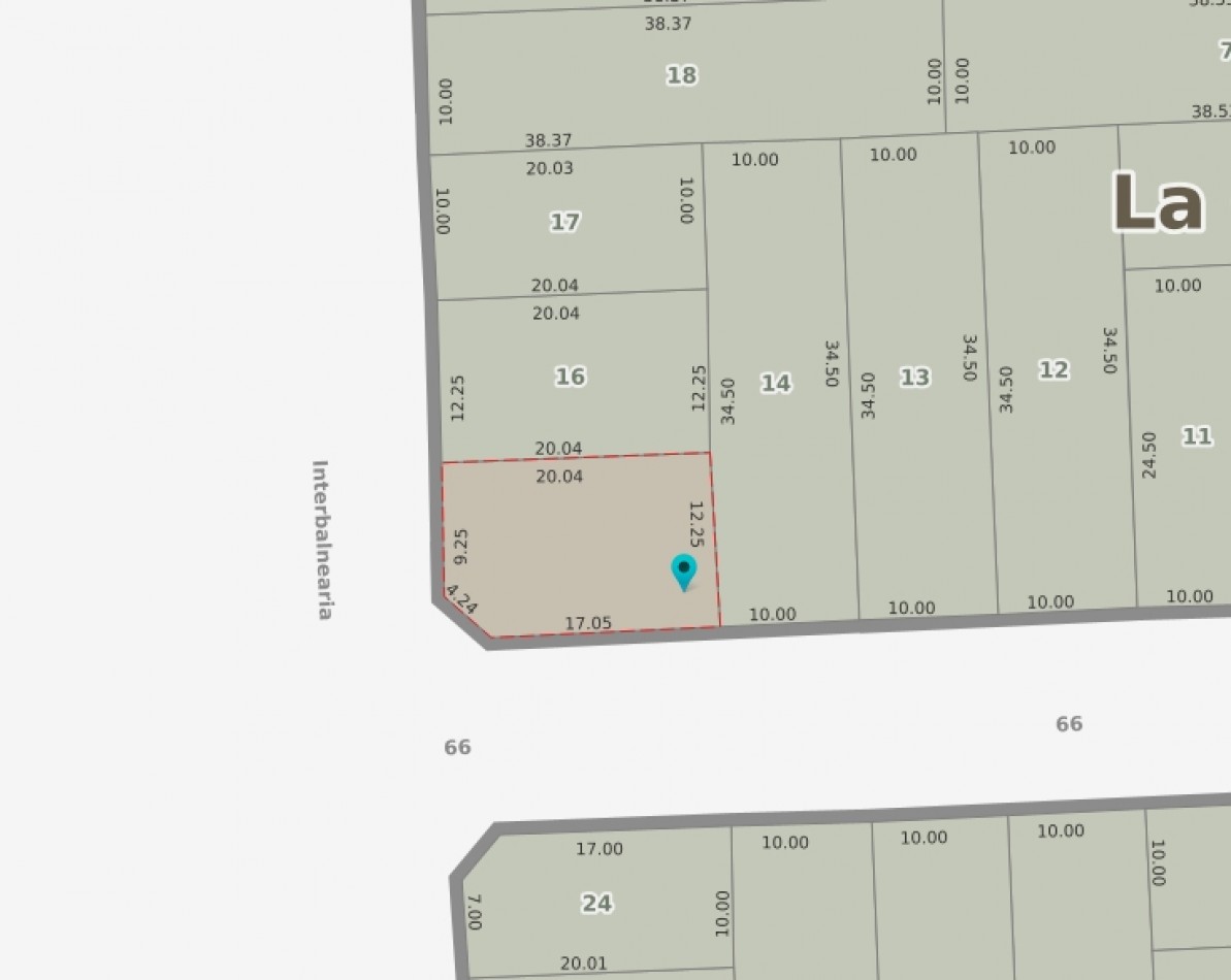 L26 - Lote Calle 16 Esq. 66 - Mar del Tuyu