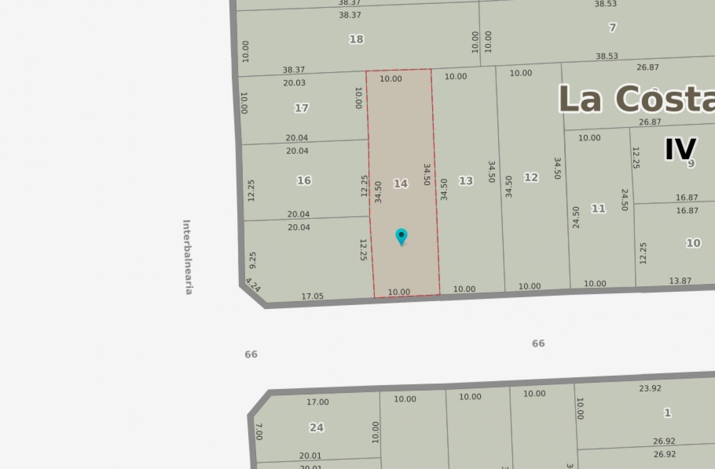 L26 - Lote Calle 16 Esq. 66 - Mar del Tuyu