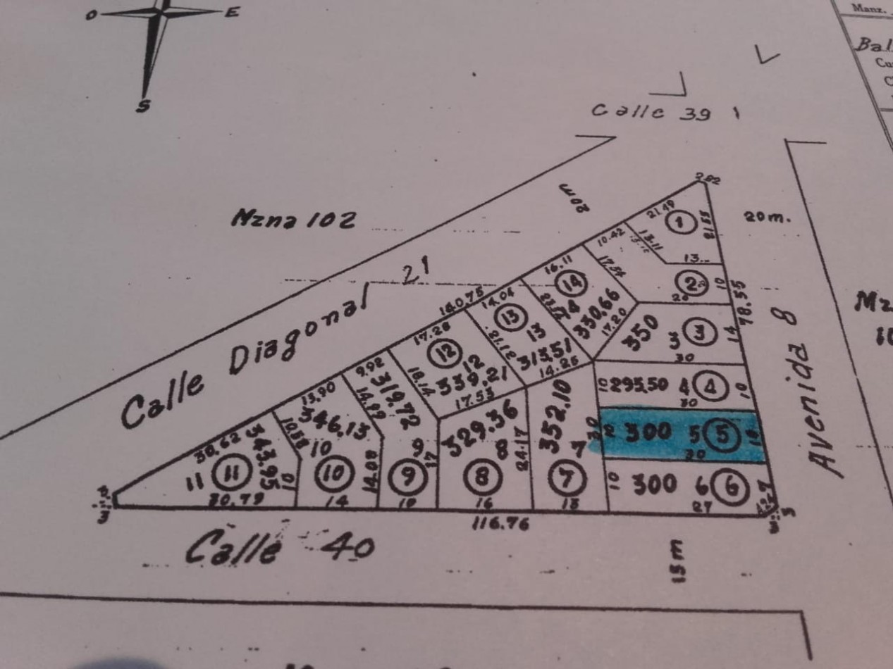 L16 - Lote Calle 8 e/ 39 y 40 - Santa Teresita