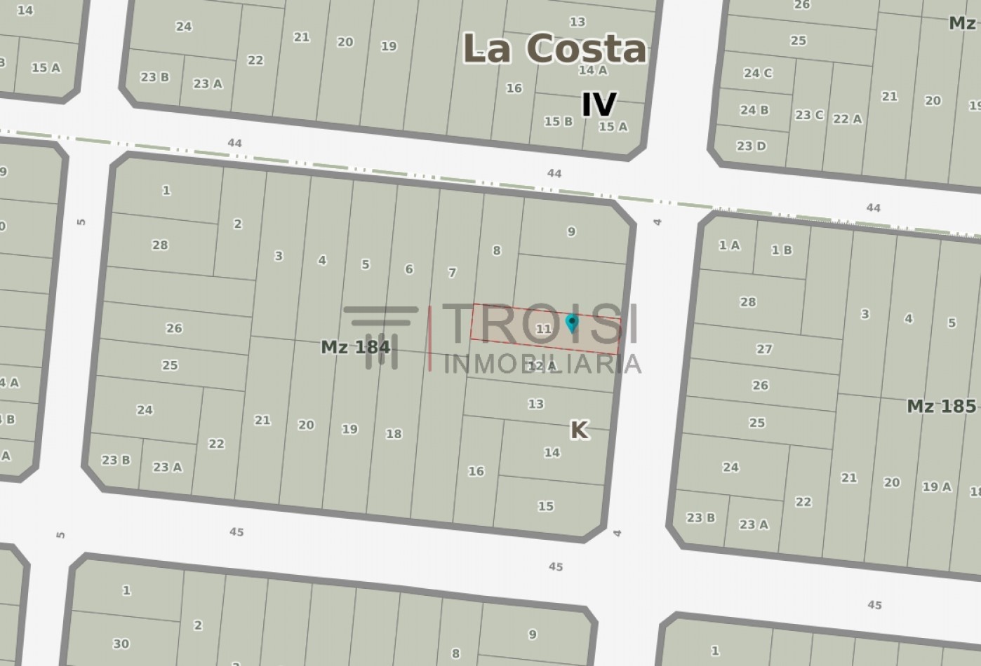 Lote Calle 4 e/ 44 y 45 - L11